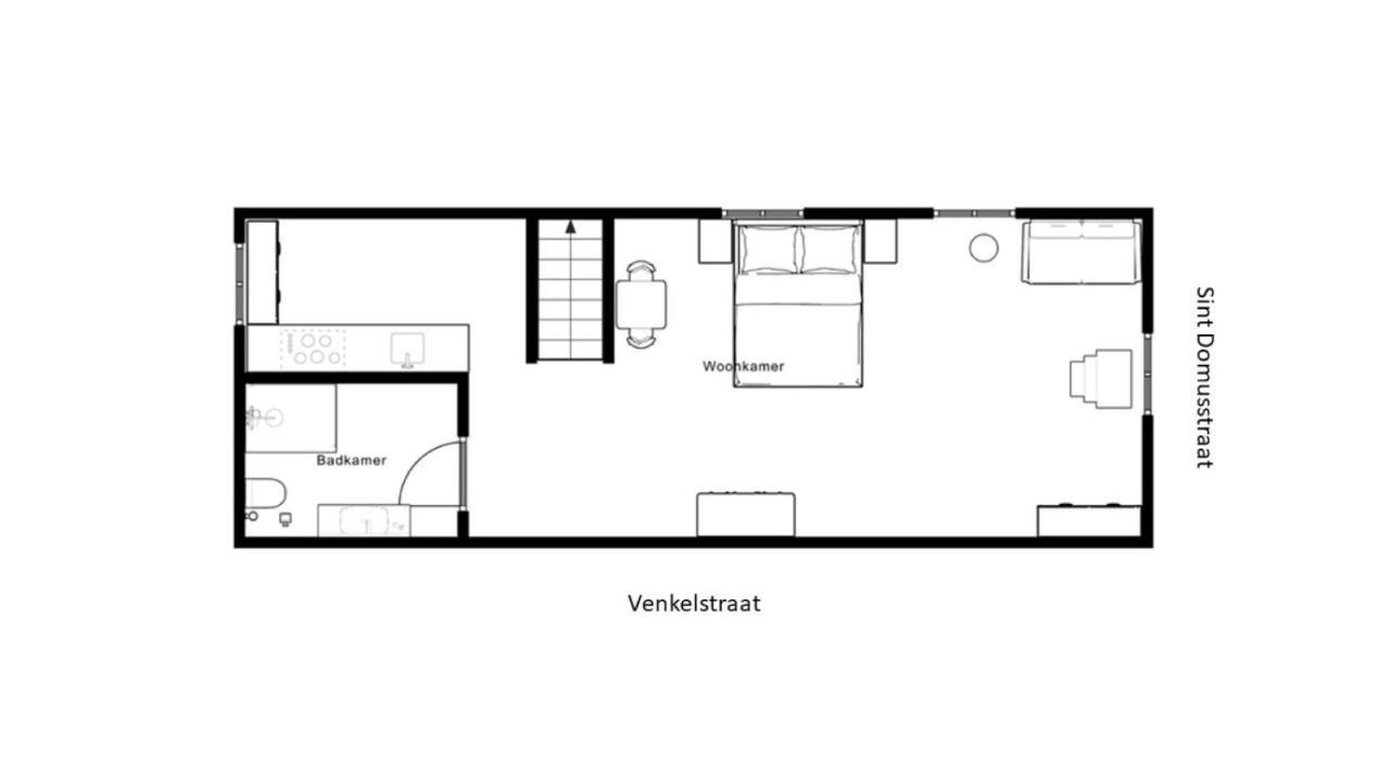 Апартаменты Pakhuis De Venkel - Zolder Studio Зирикзе Экстерьер фото